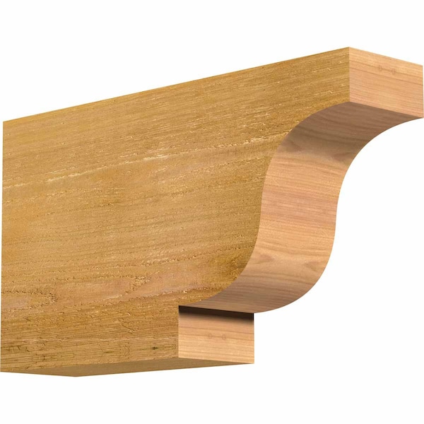 Ekena Millwork Newport Rough Sawn Rafter Tail, Western Red Cedar, 4"W x 10"H x 18"L RFT04X10X18NEW00RWR - main